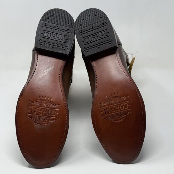 Corral A4068 Cowboy Roper Boots Mens 10 D Brown Cow Leather Mid Calf Western - Picture 13 of 15